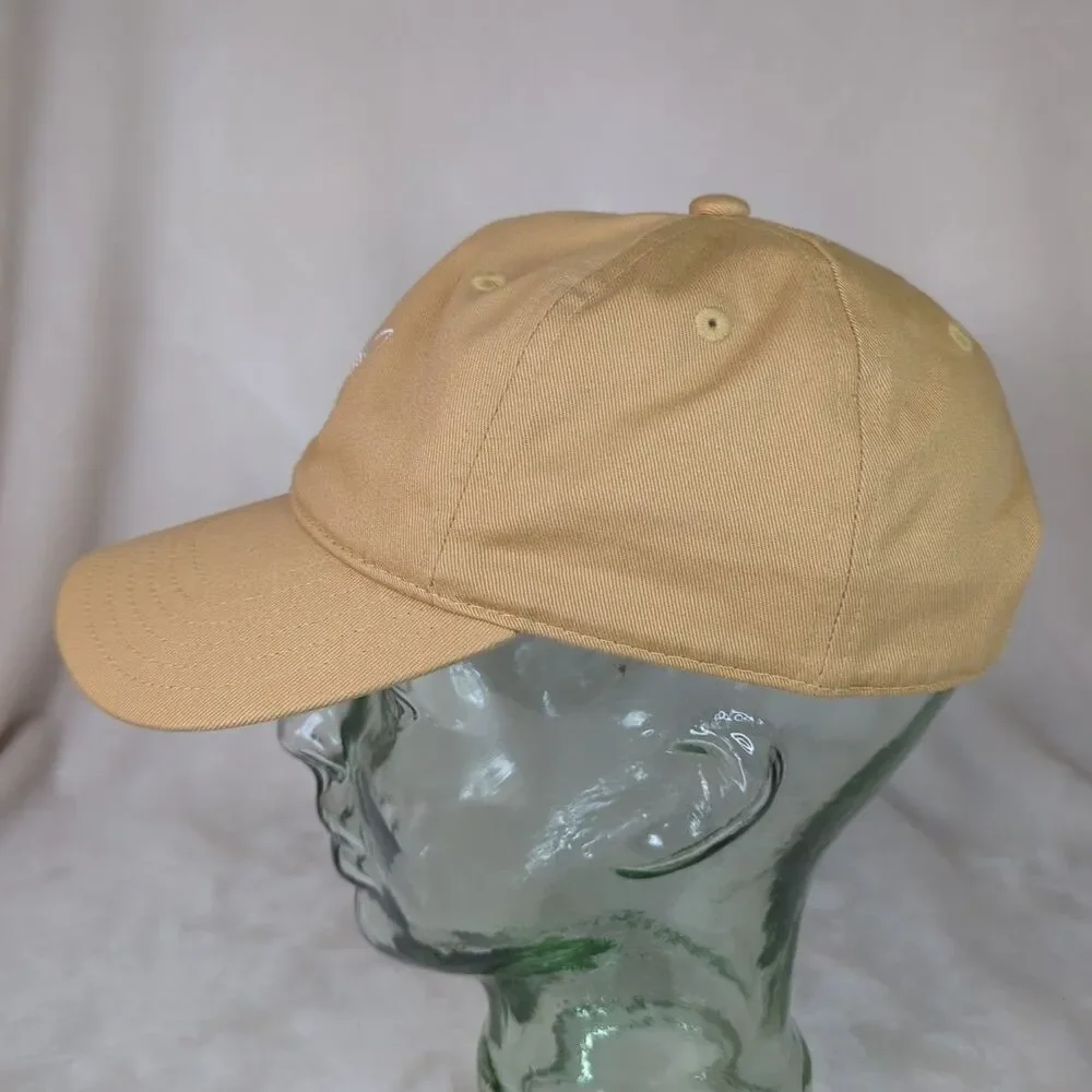 Adidas Hat Adjustable Strap Back Outline Trefoil Logo Khaki Cap OSFW 2023